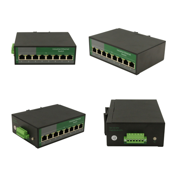 Cost-Effective 8-Port Industrial Ethernet Switch 100MbpsWPX-C08F