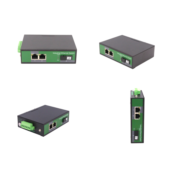 2 Port RJ45+1 Port optical Industrial media convertor, 100Mbps 19 (Single-Mode (Tx1310nm and Rx1550 for each) ,Single,SC 20km) output max WPX-C12FP-SC20