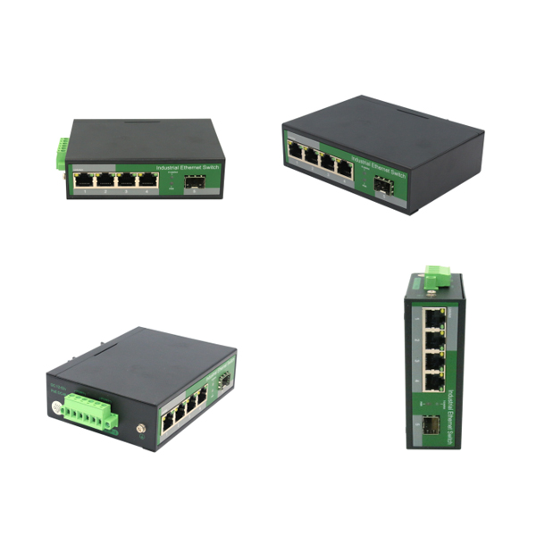 4 Port RJ45+1 Port optical Industrial POE switch, 1000Mbps+4 port POE WPX-14GP-SFP