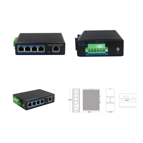 Entry level Industrial grade ethernet switch COST-effective 8 port 100Mbps max. 8 port PoE output, suites for distributor OEM wholsaler indoor CCTV outdoor CCTV pur
