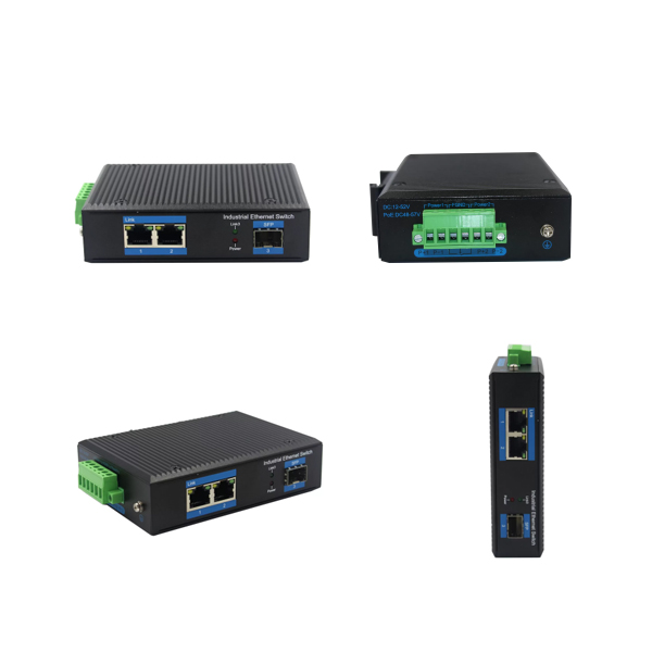 Industrial grade media convertor 2 port 10-100Mbps-1 port SFP uplink, max30W PoE output for each copper POE WPX-12FP